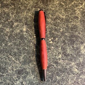 Elegant Red Wooden Pen